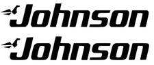 2X  Johnson outboard engine