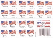 500 2012 USPS U.S. Flags Forever Stamps Sheets, $390 Retail, Free Shipping