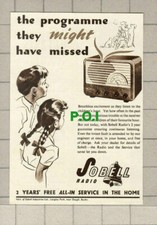 C1641) Sobell Radio ADVERT  - 1948 Clip