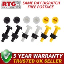 6x Vehicle Number Plate Screws