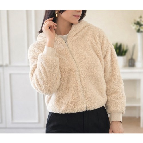 Cosy teddy bear zip hoodie - teddy,