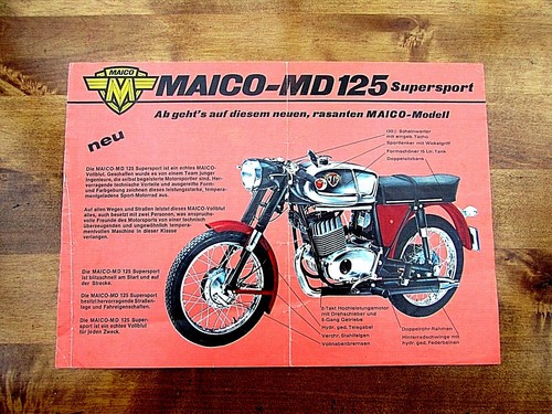 Maico md125 sport - s/sport, genuine
