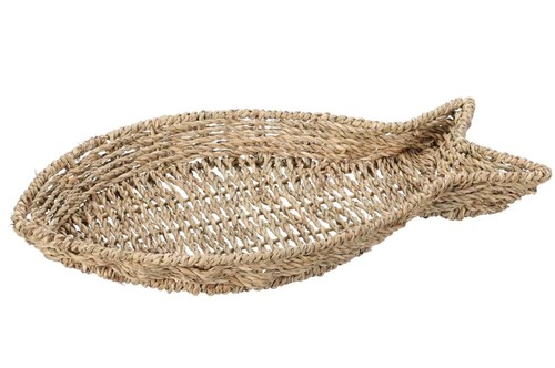 Fish shape wicker basket - fish,