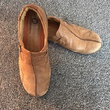 CLARKS,  UN LOOP UNSTRUCTURED  LEATHER SLIP ON COMFORT SHOES 5.5 D UK Wide Fit