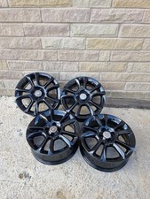 4x VAUXHALL CORSA GLOSS BLACK