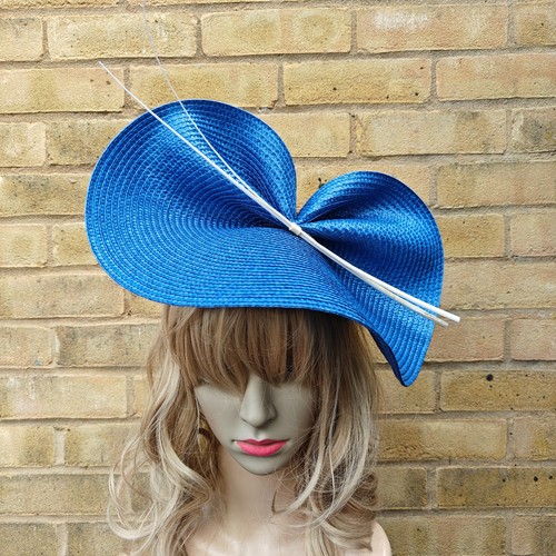 Azure blue cream - blue, fascinator