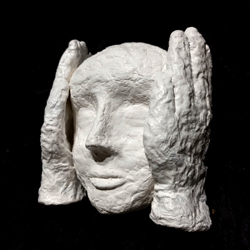 Woman papier mache - mache, folk
