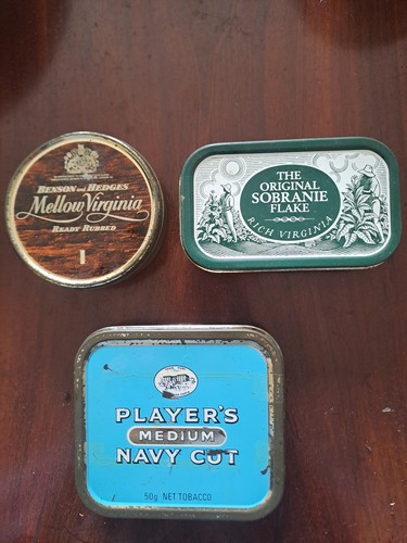 Tabacco tins sobranie - tabacco, tins;