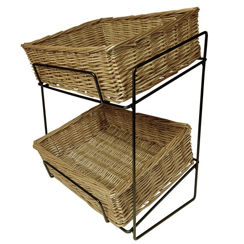Tier wire counter basket - 2-tier,