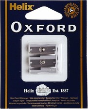 Helix Oxford  Pencil Sharpener Metal Two Hole Premium Quality Heavy Duty School