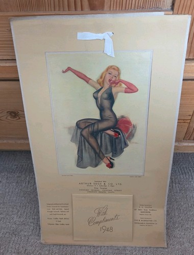 1948 vintage pinup calendar - vintage,