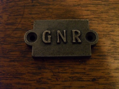 Cast iron railway - iron, sign
