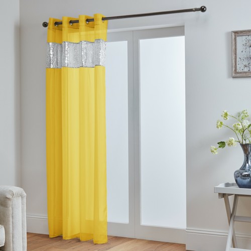 Sparkle voile eyelet curtain - voile,