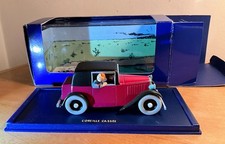 Tintin Model Car With Figures Le COUPE Spider Herge Atlas Editions 2118013 