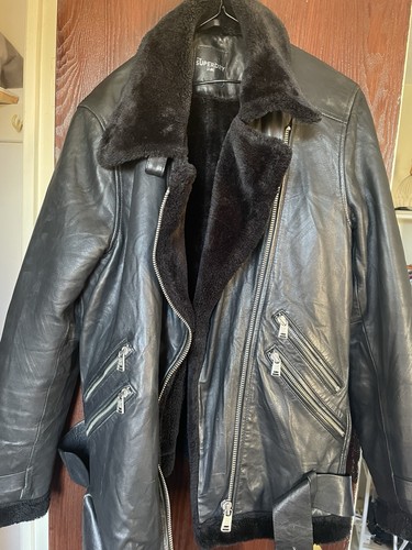 Superdry leather jacket - superdry,