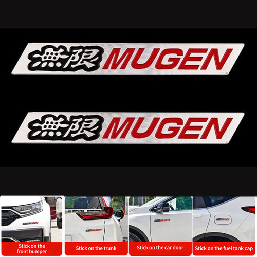 2pcs mugen emblem - mugen, side