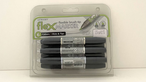 Letraset flexmarker pen set - 6,