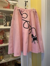 Adult Poodle Skirt Pink Felt