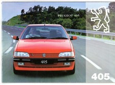 Peugeot 405 Saloon 1994-1995 UK Market Brochure Portfolio GLX GTX STI Mi-16