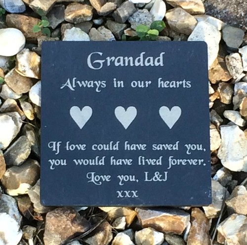 Personalised engraved slate - personalised,