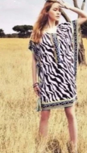 Escada zebra dress kaftan - escada,