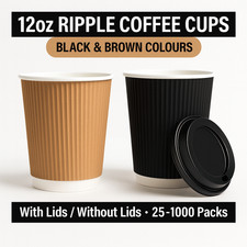 12oz Ripple Coffee Cups