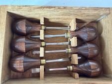 Set of 6 Vintage Mini Wood