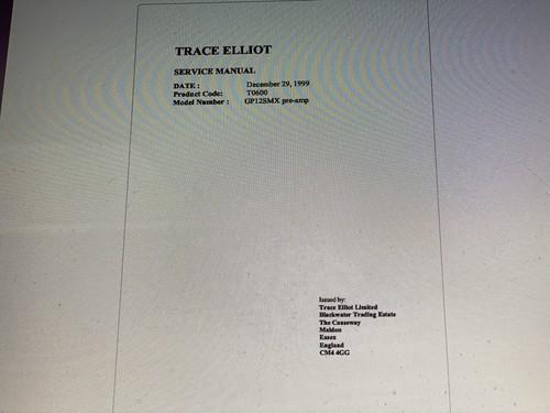Trace elliot gp12smx - trace,