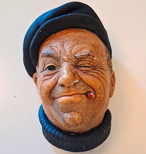 Vintage bossons chalkware head - vintage,