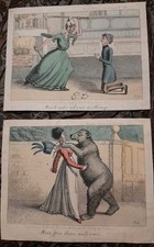 T.L. Busby's Caricatures - 1820s. No. 29 - 39, Satirical Cartoons, Much Ado etc.