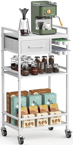 Tier coffee bar cart with - bar,