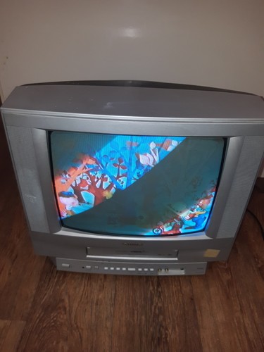 Aiwa d1450k crt tv vhs - crt,