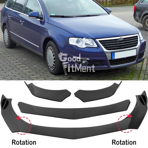 Carbon fiber look front bumper - carbon,