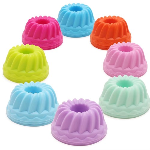 12pcs silicone cupcake molds - silicone,