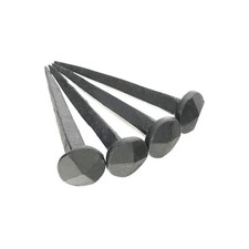 3" Iron Nails 4Pcs Hand Forged Black Antique Rustic 20mm Round Spike Head Nails