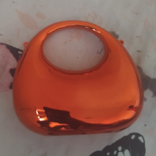 Orange glossy plastic - orange,