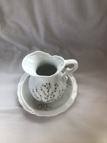 Hadida white green - green, floral