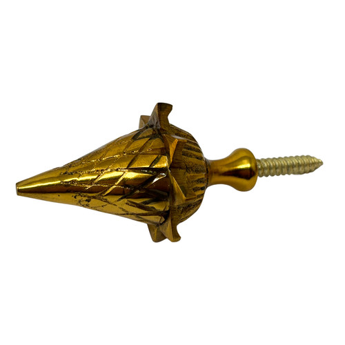 Brass clock finial acorn - clock,