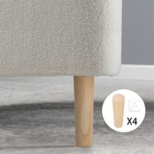 4 Solid Oak Wooden Furniture Legs Replacement Furniture Feet 8-30cm Tapered Feet
