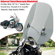 Motorcycle Windscreen Windshield Wind Screen Deflector bike Smoke Universal