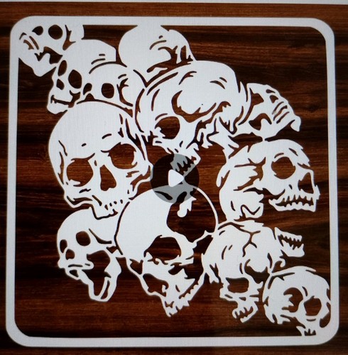 Large jumbled skulls reusable - large,