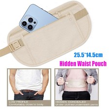 Beige Hidden Money Belt Travel