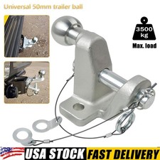 Silver 50mm Ball and Pin Hitch