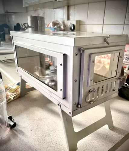 Portable tent stove - tent, for