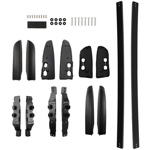 Aluminium black roof rails - rails, kit