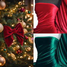 Velvet/Velour Stretch Spandex Festive Dressmaking Decor Crafts Fabric