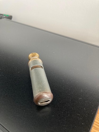 Vintage metal signal whistle - vintage,