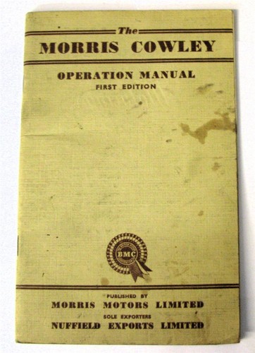 Morris cowley car owners - car,