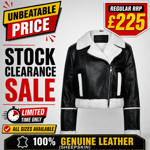 Women biker jacket sheepskin - biker,