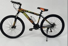 26" Wheel Mountain Bike - Black/Red Orange